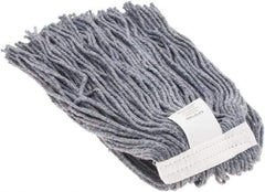 Made in USA - 1-1/4" Cut End Mop Head - 4 Ply, Clamp Jaw Connection - Exact Tool & Supply