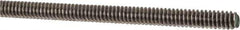 Made in USA - #10-24 UNC (Coarse), 3' Long, Stainless Steel Threaded Rod - Right Hand Thread - Exact Tool & Supply