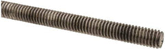 Made in USA - 5/16-18 UNC (Coarse), 3' Long, Stainless Steel Threaded Rod - Right Hand Thread - Exact Tool & Supply