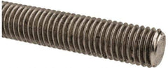 Made in USA - 5/8-11 UNC (Coarse), 3' Long, Stainless Steel Threaded Rod - Right Hand Thread - Exact Tool & Supply
