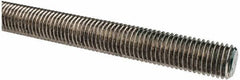 Made in USA - 3/4-10 UNC (Coarse), 3' Long, Stainless Steel Threaded Rod - Right Hand Thread - Exact Tool & Supply