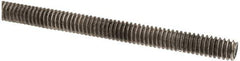 Made in USA - 1/4-20 UNC (Coarse), 6' Long, Stainless Steel Threaded Rod - Right Hand Thread - Exact Tool & Supply
