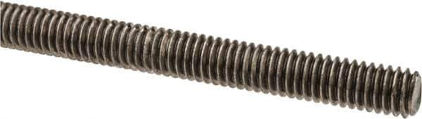 Made in USA - 5/16-18 UNC (Coarse), 6' Long, Stainless Steel Threaded Rod - Right Hand Thread - Exact Tool & Supply