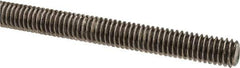 Made in USA - 5/16-18 UNC (Coarse), 6' Long, Stainless Steel Threaded Rod - Right Hand Thread - Exact Tool & Supply