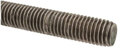 Made in USA - 5/8-11 UNC (Coarse), 6' Long, Stainless Steel Threaded Rod - Right Hand Thread - Exact Tool & Supply