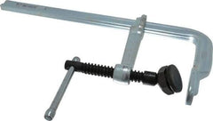 Bessey - 4-3/4" Deep Throat, 12" Max Capacity, Standard Sliding Arm Clamp - 1,800 Lb Clamping Pressure, 0.7" Spindle Diam - Exact Tool & Supply