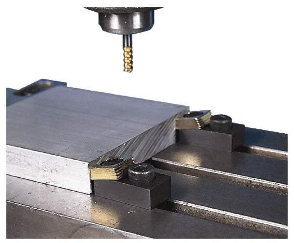 Mitee-Bite 1.94" OAL, 3/4" T slot, 17,792.89 N Holding Force, Steel, T Slot Toe Clamp 0.62" Body Height, 1" Jaw Wide x 0.38" Jaw Height, 1" Overall Height, 1.12" Wide - Exact Tool & Supply