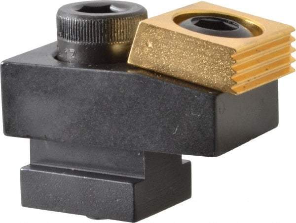 Mitee-Bite 1.94" OAL, 9/16" T slot, 17,792.89 N Holding Force, Steel, T Slot Toe Clamp 0.62" Body Height, 1" Jaw Wide x 0.38" Jaw Height, 1" Overall Height, 1.12" Wide - Exact Tool & Supply