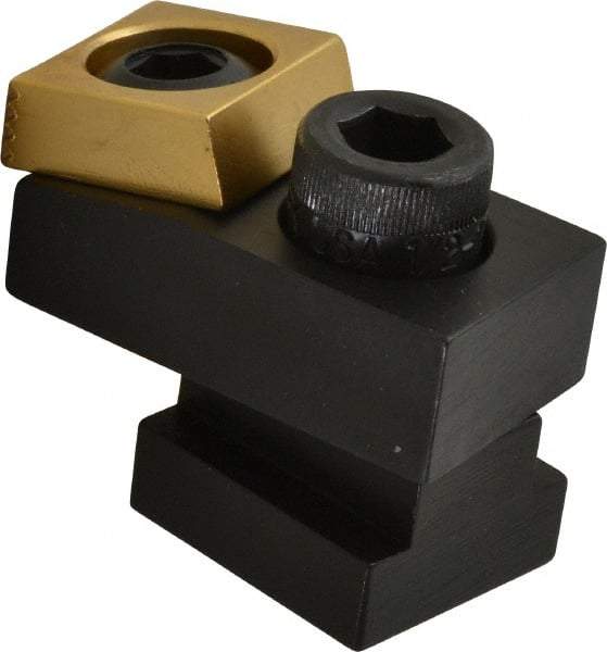 Mitee-Bite 1.94" OAL, 11/16" T slot, 17,792.89 N Holding Force, Steel, T Slot Toe Clamp 0.62" Body Height, 1" Jaw Wide x 0.38" Jaw Height, 1" Overall Height, 1.12" Wide - Exact Tool & Supply