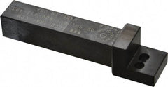 Made in USA - 4-1/2 Inch Long x 3/4 Inch Wide x 1 Inch High Knurl Holder Shank - 0.62 Inch Wide Head, Modular, Square Shank, Bump Knurler - Exact Tool & Supply