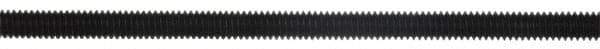 Gibraltar - 7/8-9 12" OAL Unequal Double Threaded Stud - Carbon Steel, Black Oxide Finish, 3" Long Thread Length, 1-1/4" Short Thread Length - Exact Tool & Supply