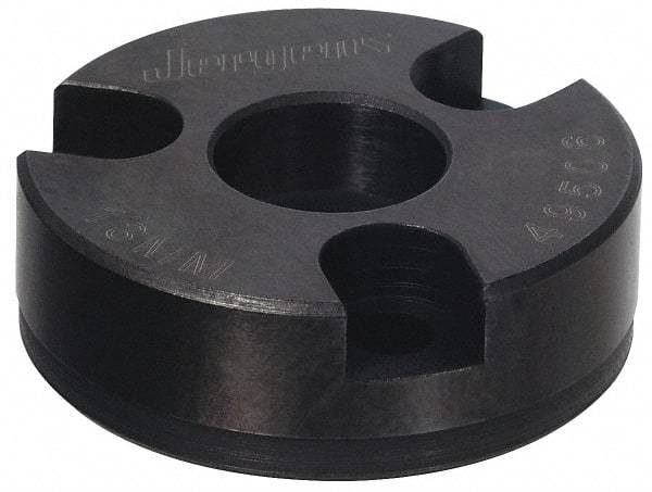 Jergens - Ball Lock System Compatible, Bolt-In Recessed Modular Fixturing Receiver Bushing - 25mm ID x 2-1/16" OD, 0.799" Overall Height - Exact Tool & Supply