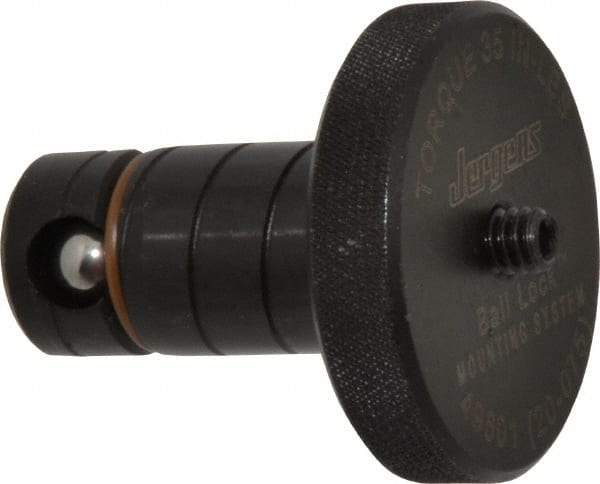 Jergens - 20mm Diam Ball Lock Modular Fixturing Shank - 1.53" Shank Length, 1-3/4" Head Diam, Compatible with 3/4" Thick Plate, 3,000 Lb Max Holding Force, 1/8 Key Size, Steel - Exact Tool & Supply