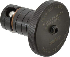 Jergens - 25mm Diam Ball Lock Modular Fixturing Shank - 1.7" Shank Length, 2" Head Diam, Compatible with 3/4" Thick Plate, 7,000 Lb Max Holding Force, 5/32 Key Size, Steel - Exact Tool & Supply
