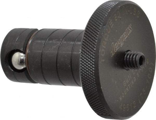 Jergens - 25mm Diam Ball Lock Modular Fixturing Shank - 1.95" Shank Length, 2" Head Diam, Compatible with 1" Thick Plate, 7,000 Lb Max Holding Force, 5/32 Key Size, Steel - Exact Tool & Supply