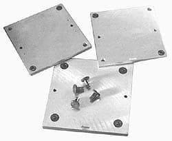 Jergens - 7 Piece Ball Lock Compatible Component Kit - 14" Plate Length, 14" Plate Width, 3/4" Plate Thickness - Exact Tool & Supply