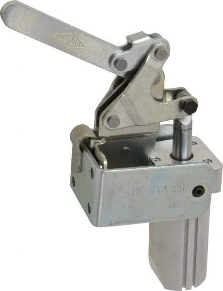 De-Sta-Co - 700 Lb Inner Hold Capacity, Vert Mount, Air Power Hold-Down Toggle Clamp - 1/8 NPT Port, 145 Max psi, 88° Bar Opening, 99.31mm Height Under Bar - Exact Tool & Supply
