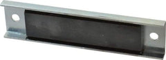 Eclipse - 28 Max Pull Force Lb, 5-1/2" Long x 1-3/8" Wide x 3/8" Thick, Rectangular Channel, Ceramic Fixture Magnet - 212°F Max Operating Temp, 0.01" Mounting Hole Diam, Stainless Steel Housing - Exact Tool & Supply
