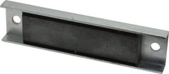 Eclipse - 45 Max Pull Force Lb, 5-1/2" Long x 1-3/8" Wide x 1/2" Thick, Rectangular Channel, Ceramic Fixture Magnet - 212°F Max Operating Temp, 0.01" Mounting Hole Diam, Stainless Steel Housing - Exact Tool & Supply
