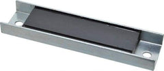 Eclipse - 49 Max Pull Force Lb, 5-1/2" Long x 1-3/8" Wide x 9/16" Thick, Rectangular Channel, Ceramic Fixture Magnet - 212°F Max Operating Temp, 0.01" Mounting Hole Diam, Stainless Steel Housing - Exact Tool & Supply