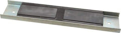 Eclipse - 60 Max Pull Force Lb, 12" Long x 2-1/2" Wide x 5/8" Thick, Rectangular Channel, Ceramic Fixture Magnet - 212°F Max Operating Temp, 0.01" Mounting Hole Diam, Stainless Steel Housing - Exact Tool & Supply