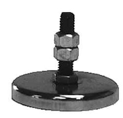 Mag-Mate - 2.63" Diam, 3/8" Cup Height, 2.12" Overall Height, 100 Lb Average Pull Force, 100 Lb Max Pull Force, Neodymium Rare Earth Cup Magnet - Bolt & Nuts Style, 1/4-20 Bolt Thread Size, Galvanized - Exact Tool & Supply