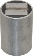 Mag-Mate - 5/16-18 Thread, 1-1/2" Diam, 2-1/16" High, 102 Lb Average Pull Force, Neodymium Rare Earth Pot Magnet - 5/16" Tapped Hole Depth, Aluminum Insulated - Exact Tool & Supply