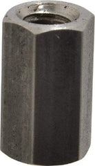 Made in USA - 5/16-24 UNF, 7/8" OAL Stainless Steel Standard Coupling Nut - 1/2" Width Across Flats - Exact Tool & Supply