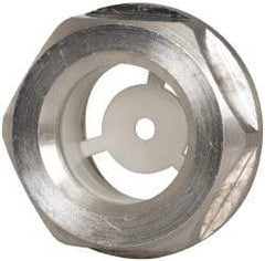 J.W. Winco - G 1/2 Thread, 23mm Distance Across Flats, Aluminum Oil Level Sight Glasses - 26mm Flange Diameter, 7.5mm Head Height, 8.5mm Length Under Head - Exact Tool & Supply