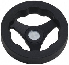 J.W. Winco - 125mm, Handwheel - 24mm Hub, Plastic, Plain Finish - Exact Tool & Supply