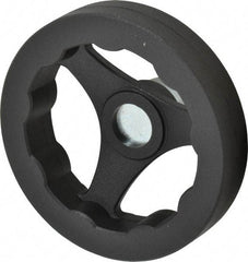 J.W. Winco - 100mm, Handwheel - 24mm Hub, Plastic, Plain Finish - Exact Tool & Supply