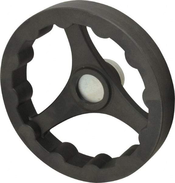 J.W. Winco - 200mm, Handwheel - 40mm Hub, Plastic, Plain Finish - Exact Tool & Supply