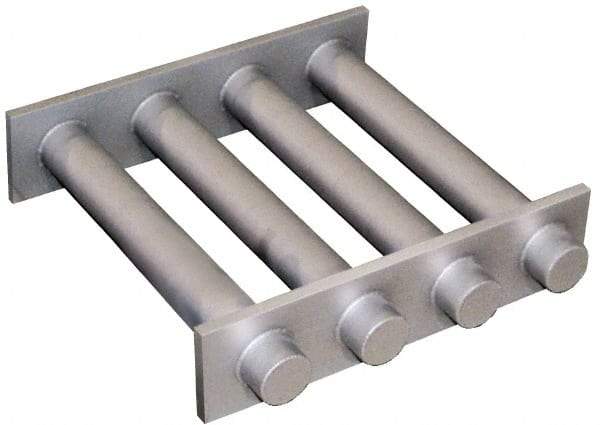 Mag-Mate - 10 Inch Long Square Grate Separator - Ceramic Magnet, Diverter, 5 Tubes - Exact Tool & Supply