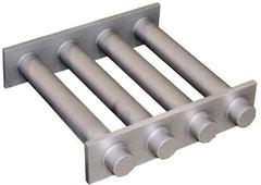 Mag-Mate - 10 Inch Long Square Grate Separator - Ceramic Magnet, 5 Tubes - Exact Tool & Supply