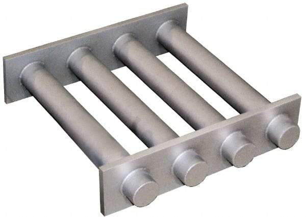 Mag-Mate - 12 Inch Long Square Grate Separator - Ceramic Magnet, 6 Tubes - Exact Tool & Supply