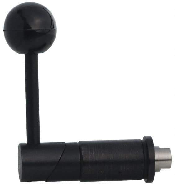 TE-CO - Tapered Cam Action Indexing Plunger - 1.1265" Body Diam, 1-1/2" Body Length, 3-1/2" Handle Length, 3/8" Plunger Projection - Exact Tool & Supply