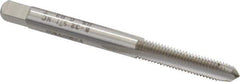 Heli-Coil - #8-32 UNC, H3, 3 Flute, Plug Chamfer, Bright Finish, High Speed Steel Hand STI Tap - 2-3/8" OAL, 15/16" Thread Length, 9/32" Square Length, 0.165" Square Size, 2B Class of Fit - Exact Tool & Supply