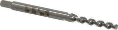Heli-Coil - #2-56 UNC, 2 Flute, Bottoming Chamfer, Bright Finish, High Speed Steel Spiral Flute STI Tap - Right Hand Flute, 1-7/8" OAL, 0.141" Shank Diam, 9/16" Thread Length, 3B Class of Fit - Exact Tool & Supply