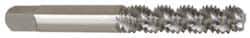 Heli-Coil - 1/4-20 UNC, 3 Flute, Bottoming Chamfer, Bright Finish, High Speed Steel Spiral Flute STI Tap - Right Hand Flute, 2-23/32" OAL, 0.318" Shank Diam, 1-1/8" Thread Length, 3B Class of Fit - Exact Tool & Supply
