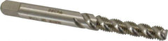 Heli-Coil - #8-36 UNF, 3 Flute, Bottoming Chamfer, Bright Finish, High Speed Steel Spiral Flute STI Tap - Right Hand Flute, 2-3/8" OAL, 0.22" Shank Diam, 15/16" Thread Length, 3B Class of Fit - Exact Tool & Supply