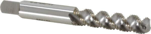 Heli-Coil - 1/4-28 UNF, 3 Flute, Bottoming Chamfer, Bright Finish, High Speed Steel Spiral Flute STI Tap - Right Hand Flute, 2-23/32" OAL, 0.318" Shank Diam, 1-1/8" Thread Length, 3B Class of Fit - Exact Tool & Supply