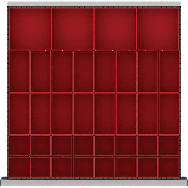 LISTA - 36-Compartment Drawer Divider Layout for 2.17" High Drawers - Exact Tool & Supply