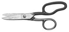 Heritage Cutlery - 1-7/8" Length of Cut, Straight Pattern Electrician's Snip - 6-1/4" OAL, 19, 23 AWG Steel Capacity - Exact Tool & Supply