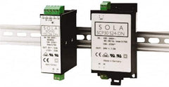 Sola/Hevi-Duty - 30 Watt, 1.20 Amp, 264 VAC, 375 VDC Input, +12/ to 12 VDC Output, DIN Rail Power Supply - Exact Tool & Supply