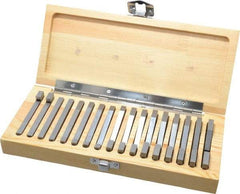 SPI - 0.25 to 45° Angle, Angle Block Set - 45-50 Rc Hardness, Includes 2 Riser Blocks, 17 Pieces - Exact Tool & Supply