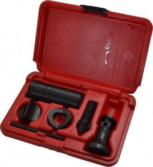 SPI - 7 Piece, 2-1/4 to 3-3/8" High, 1,000 Lb Capacity Screw Jack Set - 2-1/4 to 3-3/8" Measuring Range, 6-3/8" Overall Height, 1-1/4" Base Diam - Exact Tool & Supply