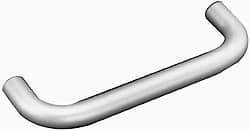 Electro Hardware - 10-32 Internal Thread, 3/8" Handle Diam, Clear Anodized Aluminum Drawer Pull - 3" Center to Center - Exact Tool & Supply
