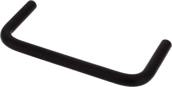 Electro Hardware - 4-40 Internal Thread, 5/32" Handle Diam, Black Anodized Aluminum Drawer Pull - 2" Center to Center - Exact Tool & Supply