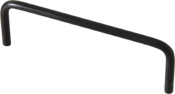 Electro Hardware - 4-40 Internal Thread, 5/32" Handle Diam, Black Anodized Aluminum Drawer Pull - 3" Center to Center - Exact Tool & Supply