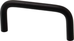 Electro Hardware - 10-32 Internal Thread, 5/16" Handle Diam, Black Anodized Aluminum Drawer Pull - 3" Center to Center - Exact Tool & Supply